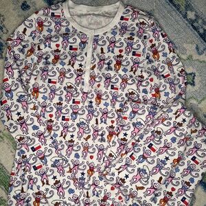 Roller Rabbit Dallas Monkey Pajamas